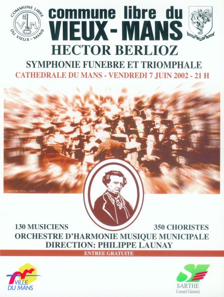 Affiche d'un concert organisé par la Commune Libre